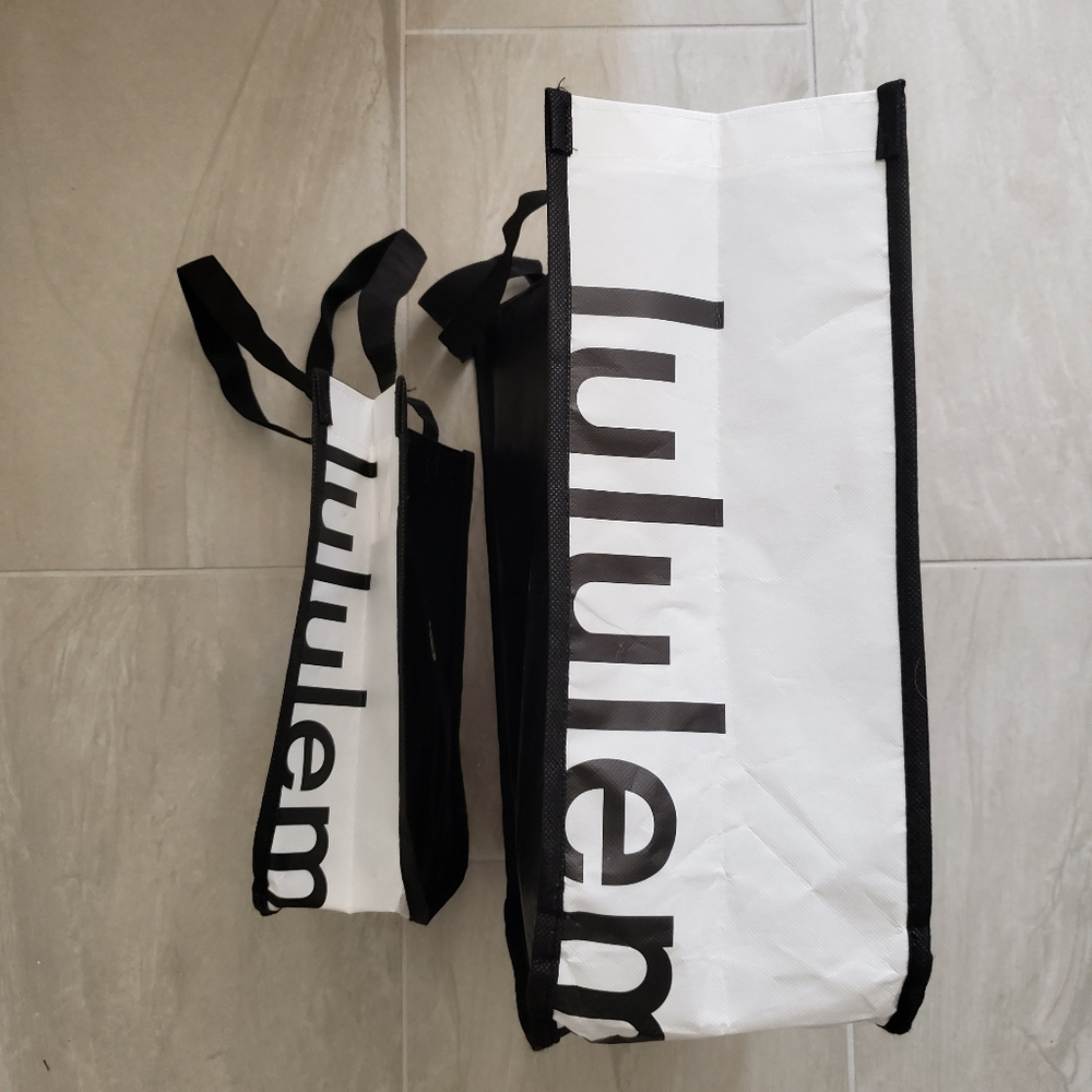 Lululemon Athletica Reusable Snap Closure Tote Bags - Picture 5 of 7